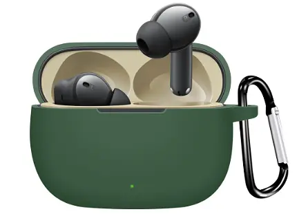 Чохол-накладка DK для Realme Buds T310 Silicone Candy Friendly з карабіном (017219) (green) - фото 2