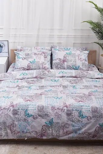 Комплект постельного белья Moon&Star Детский 110x140 см наволочки 2x40x40 см Butterfly Бязь Gold Люкс - фото 2