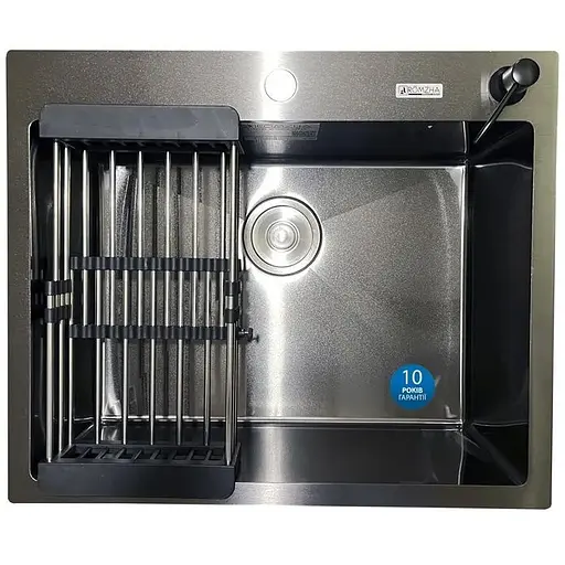 Кухонная мойка Romzha Arta U-550S Max BL - фото 1