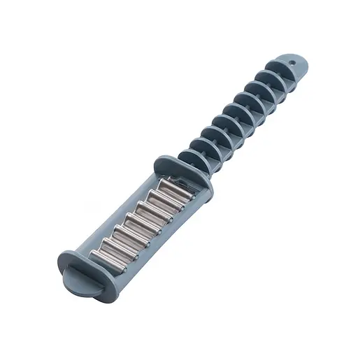 Ніж для фігурного нарізання овочів, картоплі, сиру фігурний ніж 20 см, Kitchen Master Сірий 82983 - фото 1