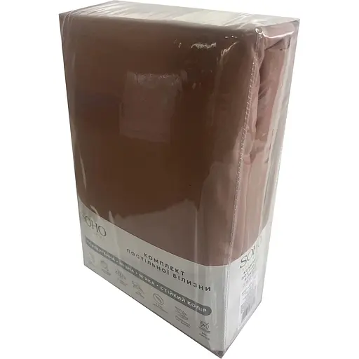 Комплект постільної білизни Soho Євро 200 x 220 см Mocha Mousse (PATTERN 14-E) - фото 3