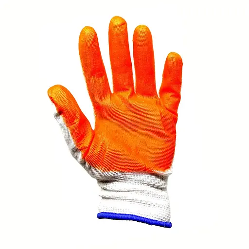 Перчатки рабочие строительные защитные стрейчевые с латексным покрытием, Yu Xin Оранжевый 87053 - фото 6