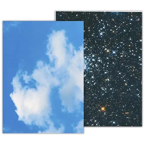 Папір з малюнком "Небо" А4(21х29,7см) двосторонній 300г/м2 Heyda