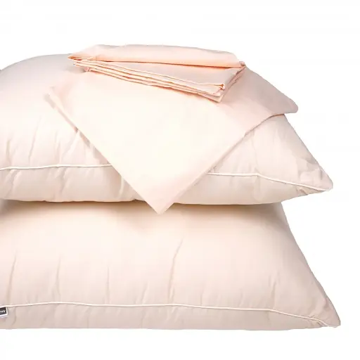 Летний постельный комплект MirSon Line Satin Light Pro Creamy Ecosilk Евро (2200010972030) - фото 9