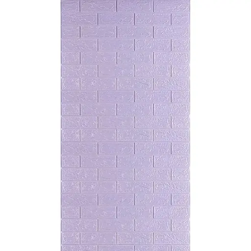 Самоклеющийся 3D панель 3080x700x3мм Светло-фиолетовый Кирпич SW-00001758 - фото 1