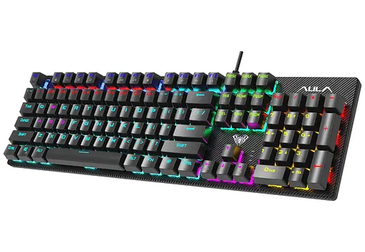 Клавиатура игровая механическая Aula Mechanical S-2022 Black keycaps KRGD Blue switch