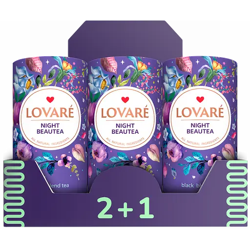 Чай чорний Lovare Night Beautea 240 г (3 шт. х 80 г)