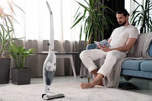 Пылесос беспроводной Ardesto 85 Вт автономная работа до 35 мин HEPA турбощетка с LED белый - фото 4