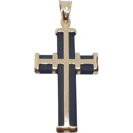 Золотий хрестик Tango з каучуком. 940010