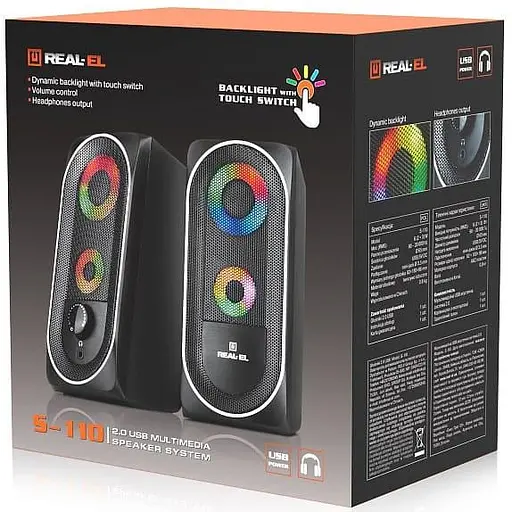 Акустична система Real-EL 2.0 S-110 Black (EL121100009) - фото 7