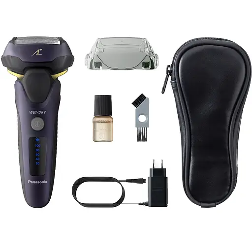 Бритва електрична Panasonic сіткова чорно-синя (ES-LV67-A820) - фото 1