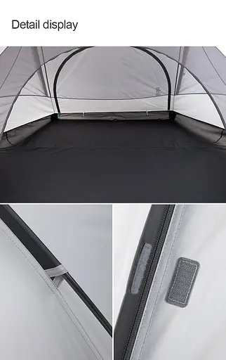 Тримісний намет Naturehike Cloud Fun NH19ZP006 210T/Silver Coated (Білий) - фото 3