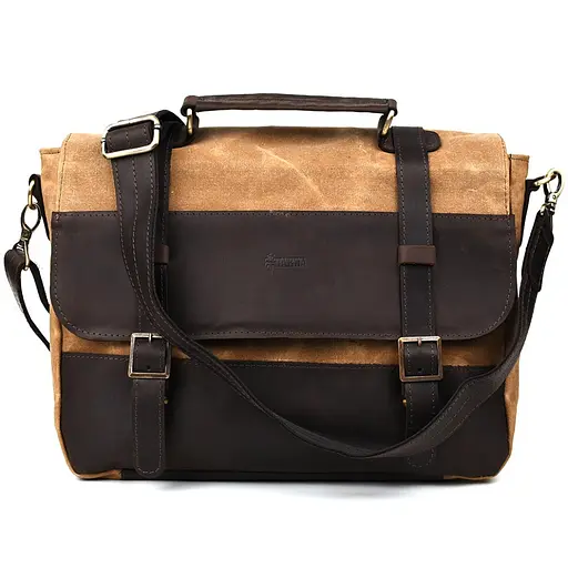 Шкіряна чоловіча сумка TARWA 36х27х10 см nsa0001326 - фото 5