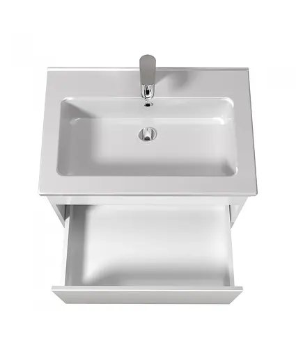 Тумба Мойдодир Prime 60-А з умивальником Rodeo 60 підвісна Білий - фото 4