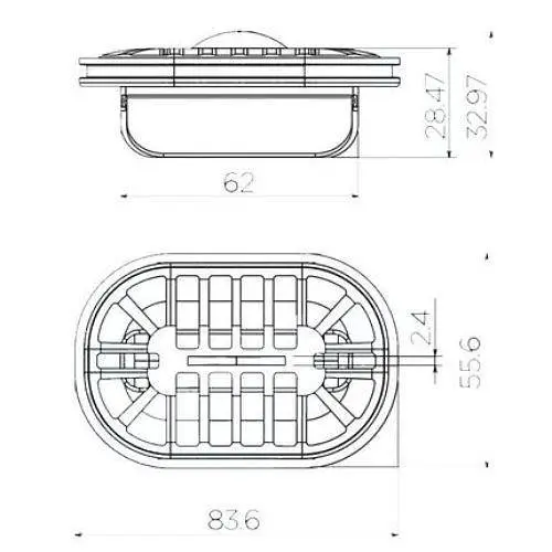 Мембранный сухой затвор Pestan для линейного трапа с решеткой 30412 - фото 2