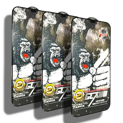 Захисне скло DK для Apple iPhone 12 Pro Max Full Glue 3D MO King Kong 017707 black 3 шт. - фото 2