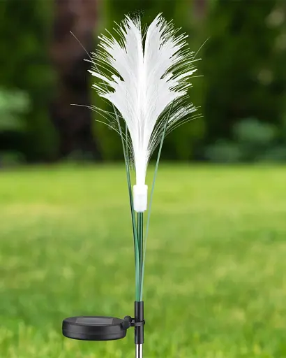 Вуличний світильник на сонячній батареї Goldlux 329448 Grass LED 3000K IP44 білий - фото 2