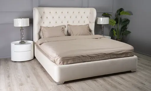 Ліжко 1,6 Легасі з підйомним механізмом бежеве  - фото 5