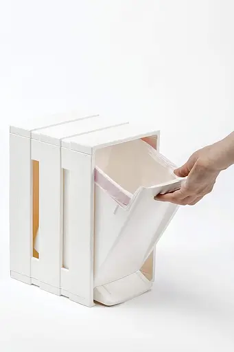 Контейнер для мусора Tina Bin, 19x23x30 h, 7л белый - фото 2