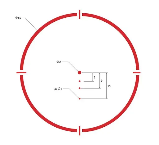Приціл коліматорний SIG Optics ROMEO4S 1x20mm, 2 MOA RED DOT BALLISTIC CIRCLE DOT, SOLAR - фото 6