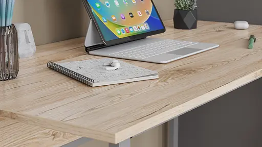 Компьютерный стол Ferrum-decor Коди 75x140x70 серый ДСП Дуб Сан-Марино 16мм (FRD-101704) - фото 4