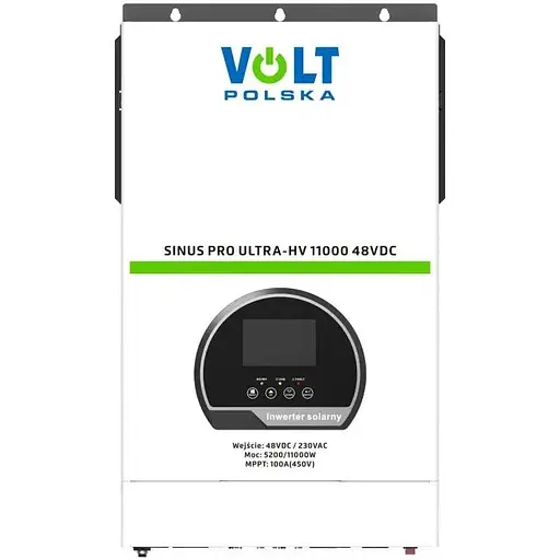 Солнечный инвертор Volt Polska SINUS PRO ULTRA-HV 11000 48/230 В (5.2/11 кВт) + 100A MPPT (450В) автономный - фото 2