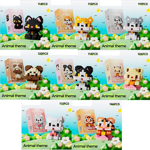 Конструктор Тваринка, M83-94-5-6-7-8-105-116, від 112 деталей, (В асортименті) - фото 4