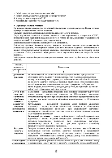 Домедична допомога в екстремальних ситуаціях та медичний захист населення в надзвичайних ситуаціях - фото 16