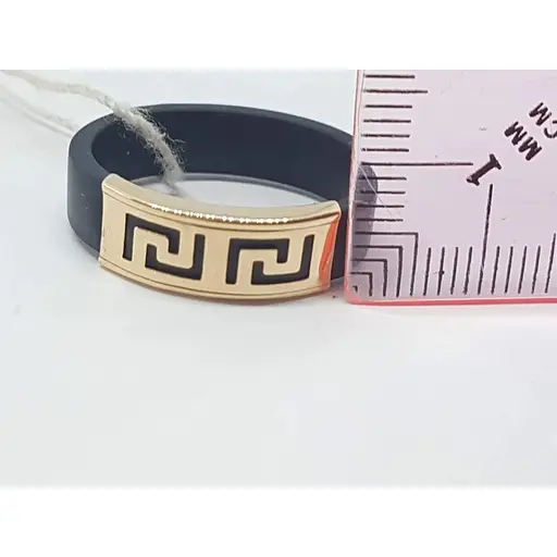 Кільце з каучуку Tango із золотою вставкою. 900619 20,5 - фото 5