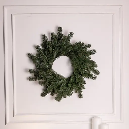 Литий штучний різдвяний вінок Lugi TD-VINGR Святковий 60 см зелений - фото 2