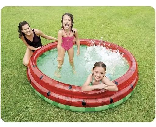 Дитячий басейн Intex Кавун надувний 168 х 38 см (58448) - фото 3