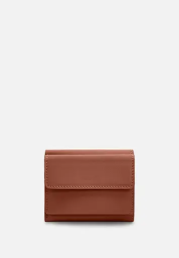 Кожаный кошелек Trinity темно-коричневый краст - фото 6