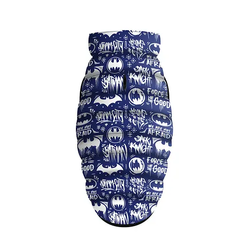 Курточка для собак Waudog Clothes з малюнком "Бетмен біло-блакитний", M40, В 63-67 см, С 39-43 см - фото 3