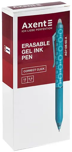 Ручка гелева автоматична Correct Click синя (AG1128-02-A) - фото 3