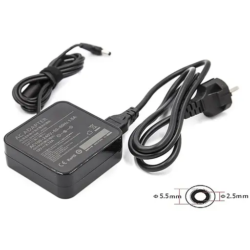 Блок живлення для ноутбуків PowerPlant ASUS 220V, 19V 90W 4.74A (5.5*2.5) wall mount