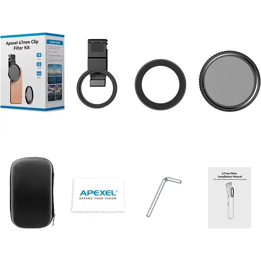 Поляризаційний фільтр Apexel APL-67VND32 [134387] - фото 3