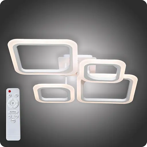 Люстра світлодіодна 517 Light з пультом 72Вт Білий (02111) - фото 2