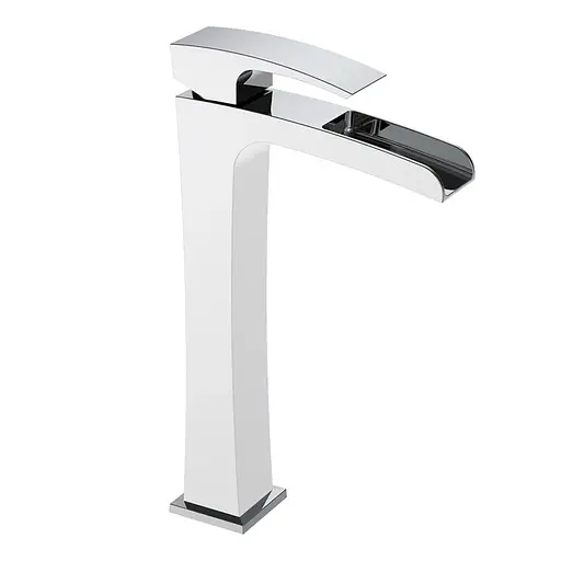 Змішувач для умивальника високий Koer "Водоспад" KB-15007-04 KR5156 Білий матовий - фото 1