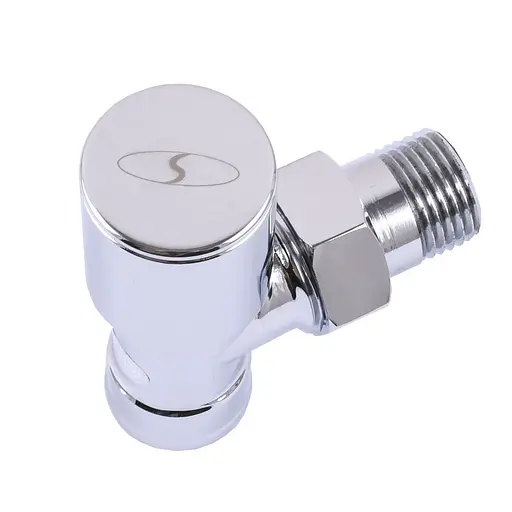 Кран вентильний кутовий з американкою Solomon 1/2″ chrom 1845 000002161 - фото 3