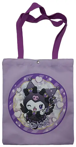 Сумка-шопер на кнопці Kuromi, 34x39 см