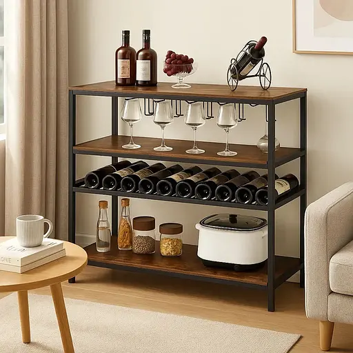 Стіл для кухні Costway Alfred фуршетний в стилі Loft - фото 10