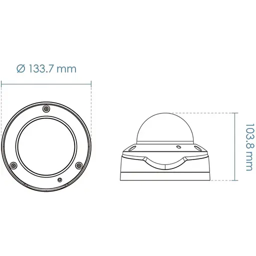 Видеокамера Vivotek FD9388-HTV f2.8~12mm DOME - фото 2