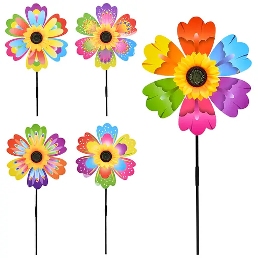 Ветряной цветок, диаметр 31 см, палочка 52 см, 33x31x3 см (В ассортименте) - фото 2