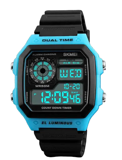 Чоловічий спортивний годинник Skmei 1299 Синій - фото 4