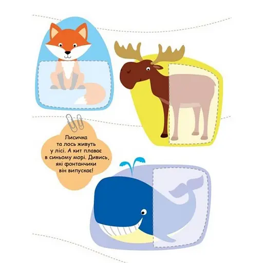 Дитяча книжечка "Шукаємо половинки тварин" Ранок 1700002, 8 сторінок - фото 3