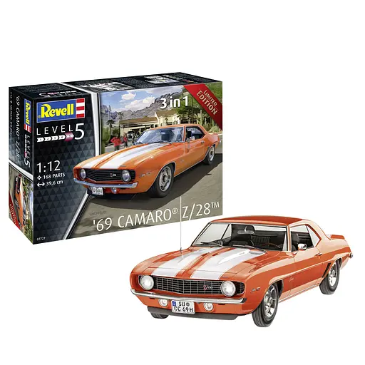 Збірна модель-копія Revell Автомобіль Chevrolet '69 Camaro Z/28 1:12 (RVL-07727) - фото 1