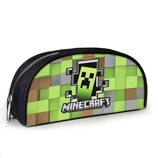 Пенал шкільний Minecraft Кріпер 23х10х8 см з принтом для хлопчика (02829)