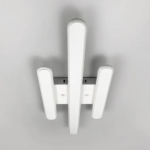 Стельова LED люстра в білому корпусі 62х25х6 см | Line F | Арт. 6203-3 WT - фото 1