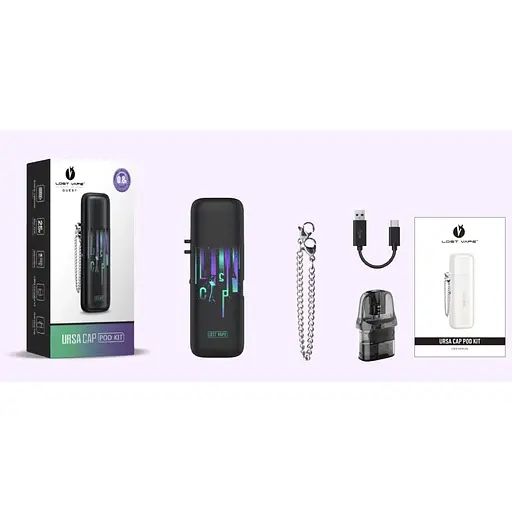 Под-система Lost Vape Ursa Cap Pod 1000mAh 2.5ml Kit Solo Charm (17444) - фото 3