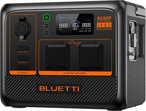 Зарядная станция BLUETTI AC60P 504Wh 600W - фото 9